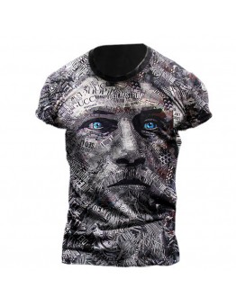Japanese loose T-shirt large size short-sleeved men  HF0204-03-03