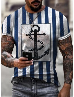 Digital printed casual T-shirt HF3113-02-01